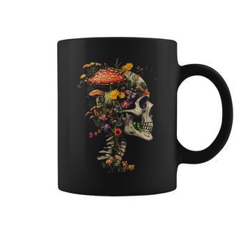 Colorful Skeleton Flower Botanical Coffee Mug - Thegiftio UK