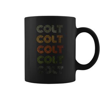Colt Love Heart Estilo GrungeVintage Negra Manga Larga Taza de café - Regaloses