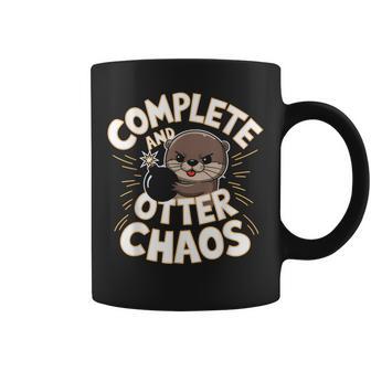 Complete And Otter Chaos Cute Otter Christmas Coffee Mug - Thegiftio UK
