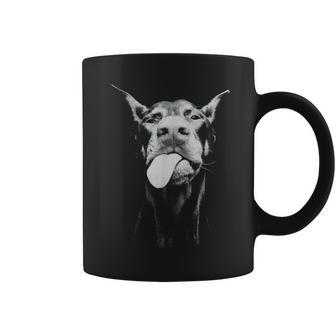 Confident Doberman With Playful Tongue-Out Attitude Coffee Mug - Thegiftio UK