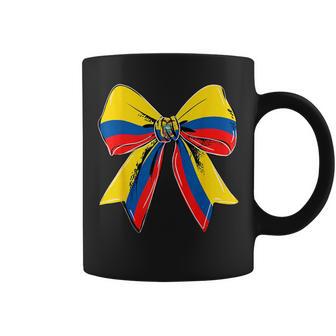Coquette Bow Ecuador Flag Ecuadorian Girls Roots Pride Coffee Mug - Thegiftio UK