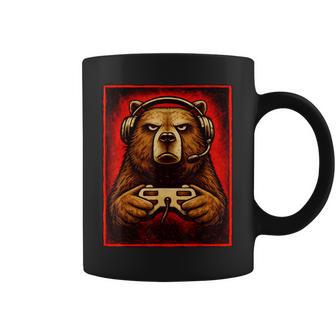 Costume D'ours Grizzly Amusant Pour Gamer Tasse - Cadeauxyz