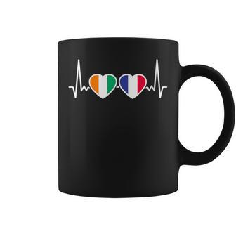 Côte D'ivoire France Battement De Cœur Drapeau Tasse - Cadeauxyz