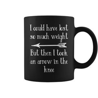 I Could Have Losto Much Weight Arrow In The Knee コーヒーマグ - Kawaiitshirt