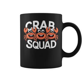Crab Squad Ocean Beach Summer Party Sea Crustacean Seafood Coffee Mug - Thegiftio UK
