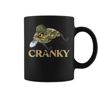 Cranky Crankbait Fishing Lure Camouflage Fathers Day Coffee Mug - Thegiftio UK
