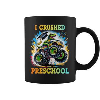 I Crushed Preschool Dinosaur T Rex Graduation Coffee Mug - Thegiftio UK