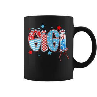 Cute 4Th Of July Gigi Checkered Memorial Day Coffee Mug - Thegiftio UK