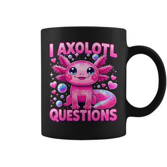 Cute I Axolotl Questions Kawaii Axolotl Coffee Mug - Thegiftio UK