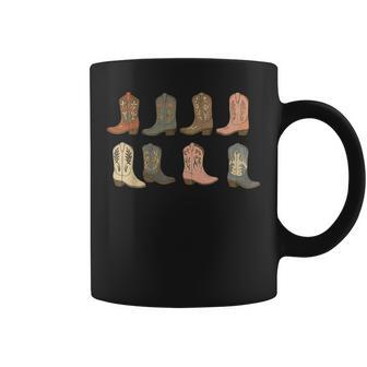 Cute Country Cowgirl Boots Cowboy Western Vintage Coffee Mug - Monsterry