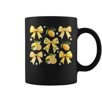 Cute Easy Peasy Bow Lemon Squeezy Hello Summer Vacation Coffee Mug - Thegiftio UK