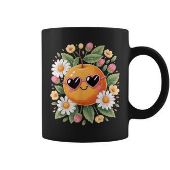 Cute Orange With Flower For & Girls Oranges Fruit Coffee Mug - Thegiftio UK