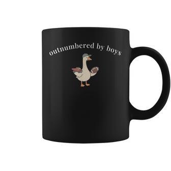Cute Outnumbered By Boys Goose Boy Mama Coffee Mug - Thegiftio UK