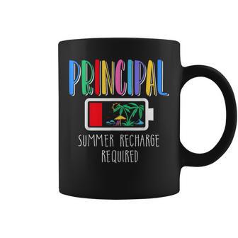 Cute Principal Summer Recharge Required Last Day Of School Coffee Mug - Thegiftio UK