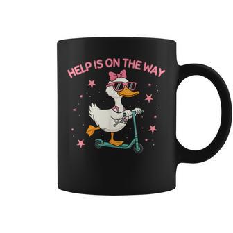 Cute Scooter Goose School Nurse Help Is On The Way Coffee Mug - Thegiftio UK