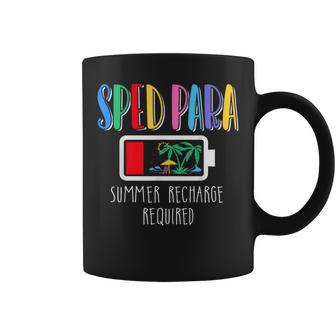 Cute Sped Para Summer Recharge Required Last Day Of School Coffee Mug - Thegiftio UK