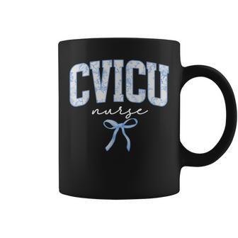 Cvicu Nurse Coquette Floral Cardiovascular Nursing School Coffee Mug - Thegiftio UK