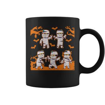Dabbing Dancing Mummy ハロウィン ダブ ダンス ポーズ ミイラ 長袖tシャツ コーヒーマグ - Kawaiitshirt