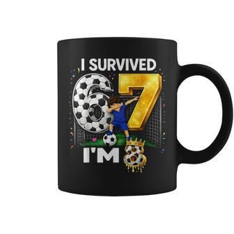 Dabbing I Survived 6 7 Soccer I'm 8 For Boys Kids Coffee Mug - Thegiftio UK