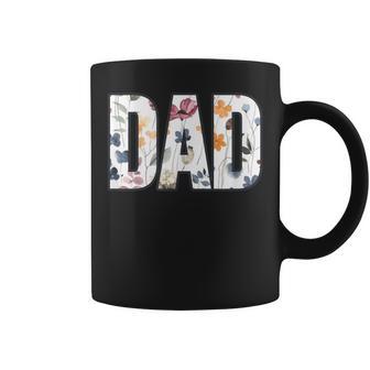 Dad Floral Typography Appreciation Coffee Mug - Thegiftio UK