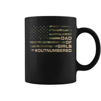Dad Of Girls Outnumbered Fathers Day Dad Of Daughters Men Coffee Mug - Thegiftio UK