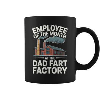 Dad Joke Employee Of The Month At The Dad Fart Factory Coffee Mug - Thegiftio UK