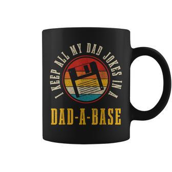 Dad Jokes In A Dada-Base Vintage Father's Day Coffee Mug - Thegiftio UK