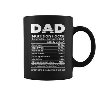 Dad Nutrition Facts Father's Day Sarcastic Grandpa Dad Coffee Mug - Thegiftio UK