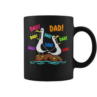 Dad Seagull Daddy Seagulls Fathers Day Humor Coffee Mug - Thegiftio UK