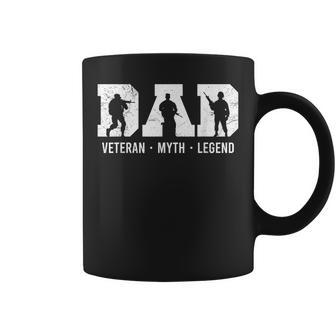 Dad Veteran Myth Legend Father's Day Coffee Mug - Thegiftio