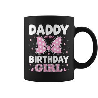 Daddy Of The Birthday Girl Family Matching Pink Bow Coffee Mug - Thegiftio UK