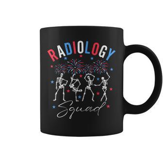 Dancing Skeleton Radiology X-Ray Tech Patriotic 4Th Of July Coffee Mug - Monsterry