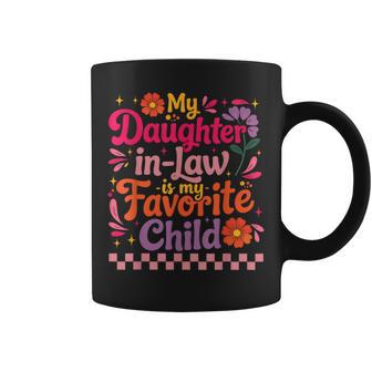 My Daughter In-Law Is My Favorite Child Floral Mommy Coffee Mug - Monsterry