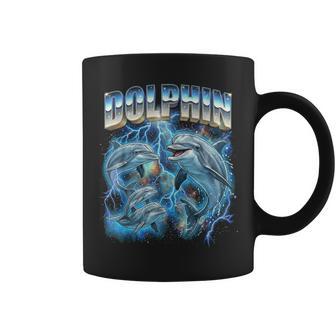 Dauphinintage Années 80 Rétro Drôle Dauphin Lover 90'S Hommes S Tasse - Cadeauxyz