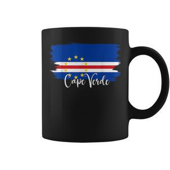 De La Bandera De Caboerde Mapa De Caboerde Caboerde Para Taza de café - Regaloses