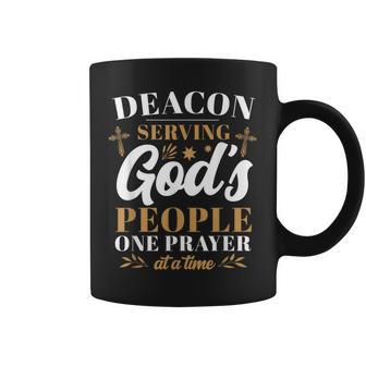 Deacon Serving God's People One Prayer At A Time Coffee Mug - Monsterry