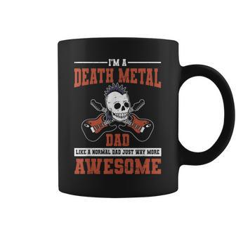 Death Metal Dad Headbanger Metalhead Father's Day Coffee Mug - Thegiftio UK
