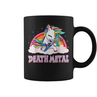 Death Metal Einhorn Regenbogen Goth Genre Punk Musik Magisch Tassen - Seseable