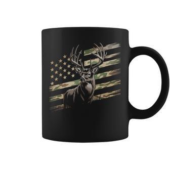 Deer Hunting Camo American Flag Buck Usa Coffee Mug - Thegiftio UK