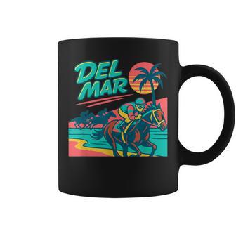 Del Mar 競馬 サラブレッドサンタアニタ競馬選手 コーヒーマグ - Kawaiitshirt