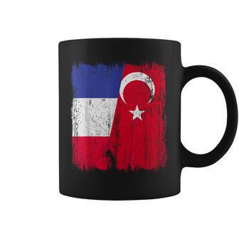Demi-Drapeau De La France Turquie Turquie Tasse - Cadeauxyz