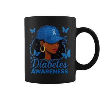 Diabetes Awareness Month Black Women Coffee Mug - Thegiftio UK