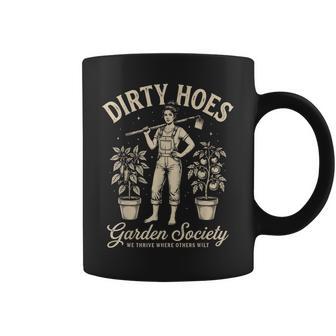 Dirty Hoes Garden Society Gardener Vintage Gardening Coffee Mug - Thegiftio UK