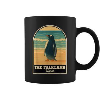 Diseñointage Deiaje De Las Islas Malvinas Con Pingüino Illustra Taza de café - Regaloses