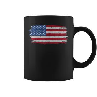 Distressed American Flag Vintage 4Th Of July Kid Coffee Mug - Thegiftio UK