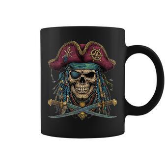 Divertido Disfraz De Pirata Para Hombres Es Y Niños Diseño De Calavera Taza de café - Regaloses