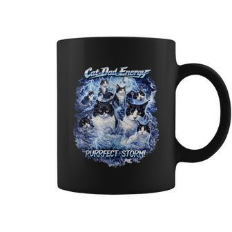 Divertido Gato Dueño De Papá Cat Dasd Life Pelo Corto Con Estampado De Gato In Mangas Taza de café - Regaloses