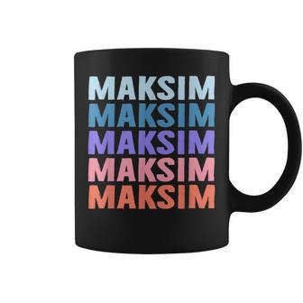 Divertido Regalo Nombre Maksim Personalizado Primer Nombre Taza de café - Regaloses