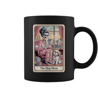 The Dog Mom Skeleton Tarot Card Pet Lover Coffee Mug - Thegiftio UK