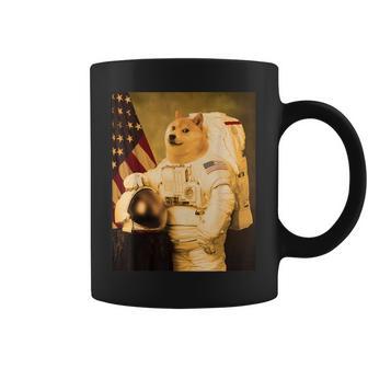 Dogecoin Doge Astronauta Moneda Cryptomoneda Comercio Taza de café - Regaloses